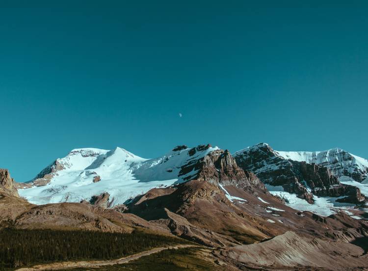 mountains and snow